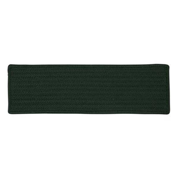 Colonial Mills Simply Home Solid 8-in x 28-in Dark Green Stair Tread Mat - 13/pack