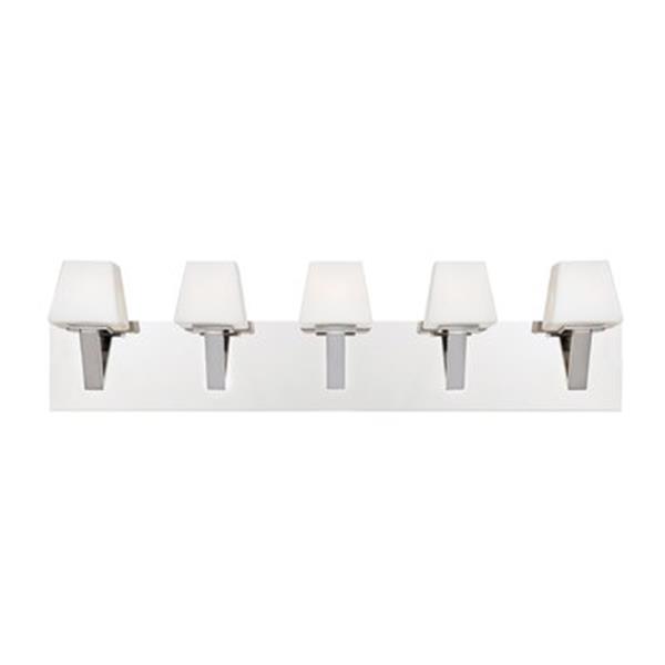 Eurofase Anglo Chrome 5-Light Bathroom Vanity Light