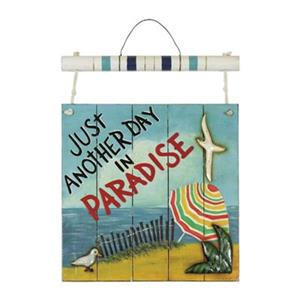 RAM Game Room Products 21-in x 16.50-in Just Another Day In Paradise Outdoor Wall Art