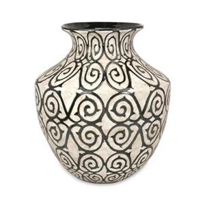 IMAX Worldwide Benigna 21-in Off-White Oversized Wide Floor Vase