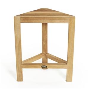 ARB Teak & Specialties Fiji Corner Shaving Foot Rest - 17.75" - Teak - Brown