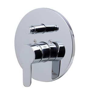 ALFI brand Shower Valve Mixer with Rounded Lever Handle and