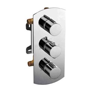 ALFI Brand Concealed 3-Way Thermostatic Valve Shower Mixer w