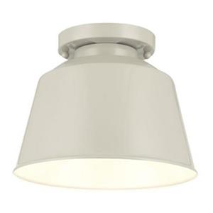 Feiss Freemount High Gloss Grey 1-Light Outdoor Flush Mount Ceiling Light