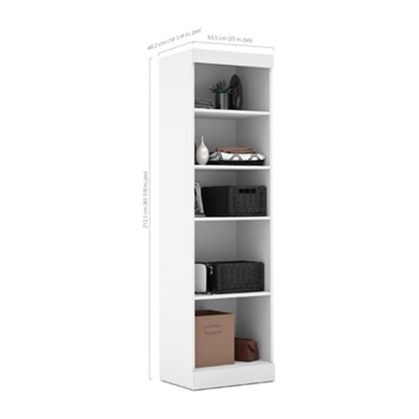 Bestar Pur Collection 25-in 5 Shelves Storage Unit