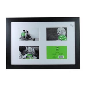 Nexxt Designs Langford 4 of 4-in x 6-in Openings Black Collage Picture Frame