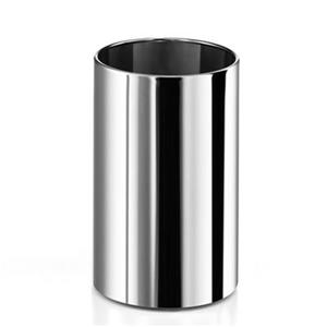 WS Bath Collections 12.60-in x 7.90-in Linea Stainless Steel Waste Basket