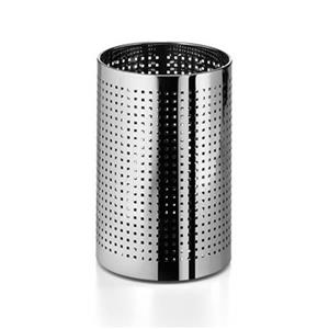 WS Bath Collections 14.60-in x 9.80-in Linea Stainless Steel Waste Basket