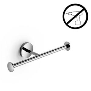 WS Bath Collections Duemila 5505 Polished Chrome  Self-Adhesive Double Toilet Paper Holder