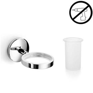 WS Bath Collections Spritz Self-Adhesive Single Holder With Tumbler