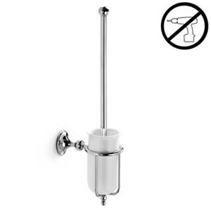 WS Bath Collections Venessia Polished Chrome Self-Adhesive Toilet Brush Holder