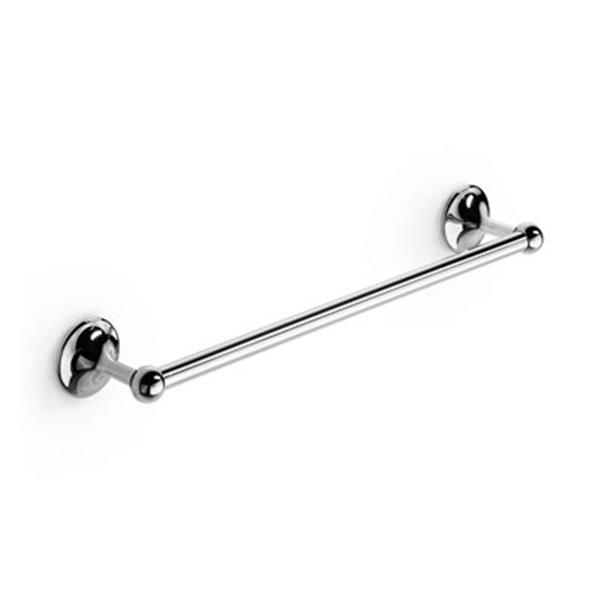 WS Bath Collections Venessia Glue 23.60-in Polished Chrome Self-Adhesive Towel Rail