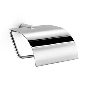 WS Bath Collections Picola 5253 Polished Chrome Toilet Paper Holder With Lid