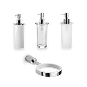WS Bath Collections Picola 7-in Chrome Single Holder with Soap Dispenser