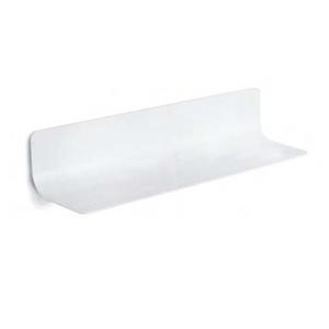 WS Bath Collections Curva 5.9-in x 18.1-in x 4.3-in Painted Aluminum Bathroom Shelf