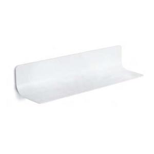 WS Bath Collections Curva 5.9-in x 25.2-in x 4.3-in Painted Aluminum Bathroom Shelf