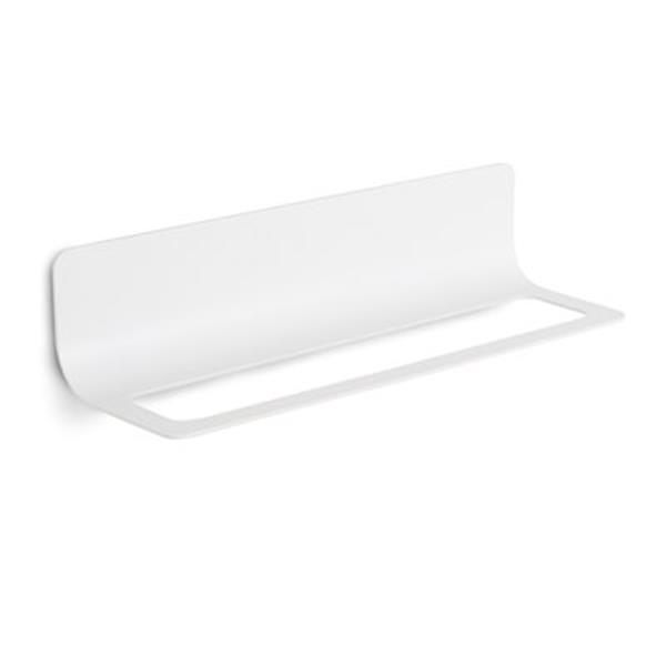 WS Bath Collections Curva 25.20-in White Towel and Accessories Holder