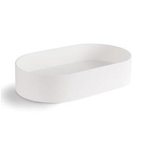 WS Bath Collections 23.6-in x 13.8-in White Vessel Bathroom Sink in Mattstone
