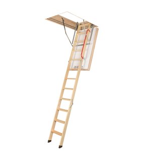 Fakro LWT Wooden Insulated Attic Ladder with 300 lb Capacity