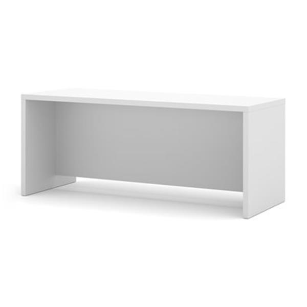 Bestar Pro-Linea 29.90-in x 71.10-in White Executive Desk