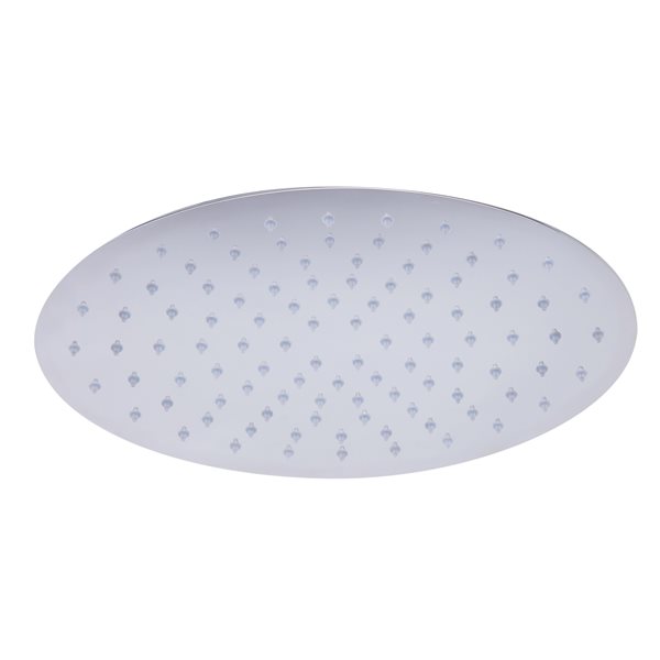 ALFI brand 12-in Solid Polished Stainless Steel Oval Ultra Thin Rain Shower Head