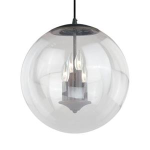 Cascadia 630 Series 4-Light Black Mid-Century Modern Globe Pendant Light