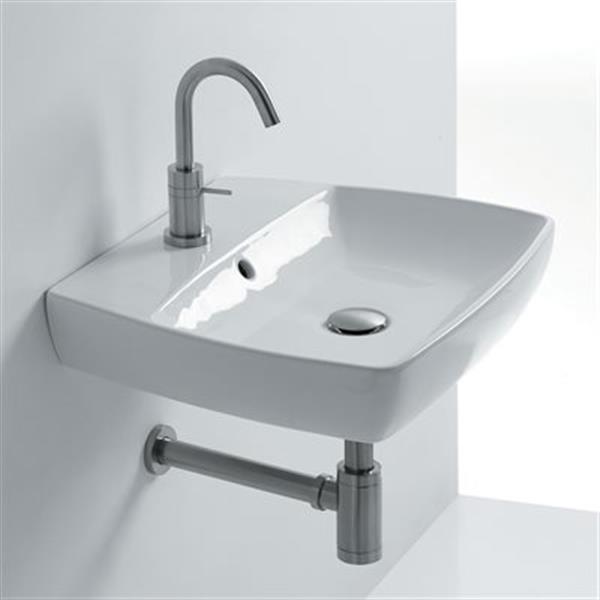 Sink Rona WS Bath Collections 16.9-in x 15.7-in RectangularWall Mounted Bathroom ...
