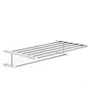 WS Bath Collections Iceberg 11.8-in x 20.2-in x 5-in Chromed Brass Towel Rack