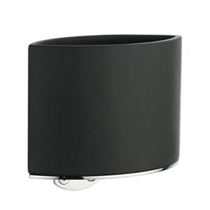 WS Bath Collections Glam Black Brass Wall Mounted Toothbrush Holder