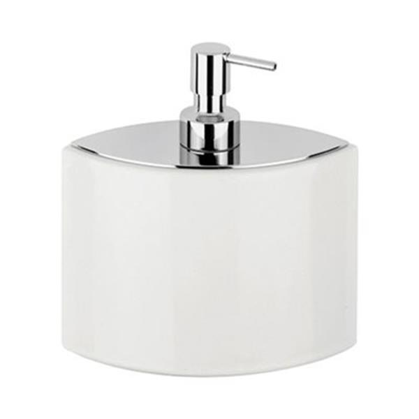 WS Bath Collections Glam 6.70in White Soap Dispenser RONA