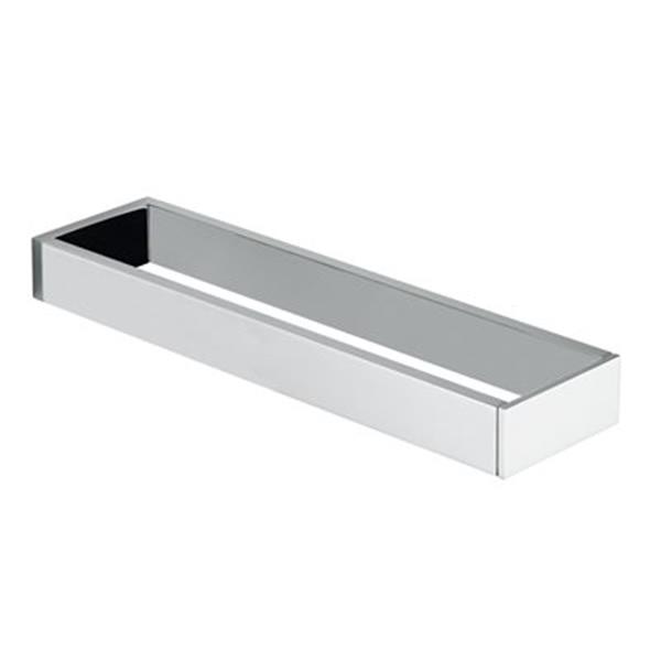 WS Bath Collections Demetra 3.9-in Polished Chrome Double Towel Bar