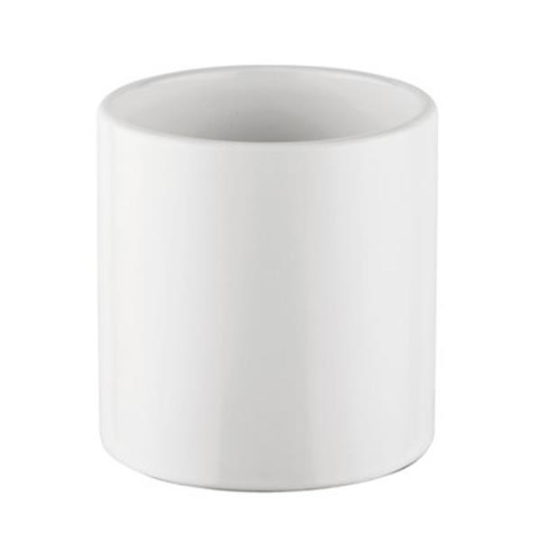 WS Bath Collections White Ceramic Toothbrush Holder