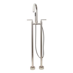 Dyconn Faucet Wallace Freestanding Tub Filler Faucet - 7-in - Brushed Nickel