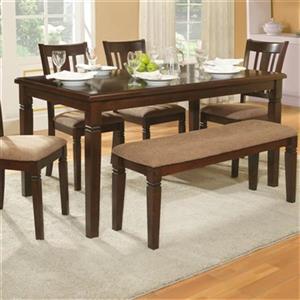 Homelegance Devlin 60-in x 36-in x 30-in Espresso Wood Veneer Dining Table