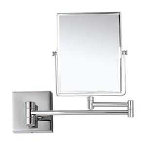 Nameeks Glimmer 8.5-in x 6.3-in Chrome Wall Mounted Double Face Make-Up Mirror