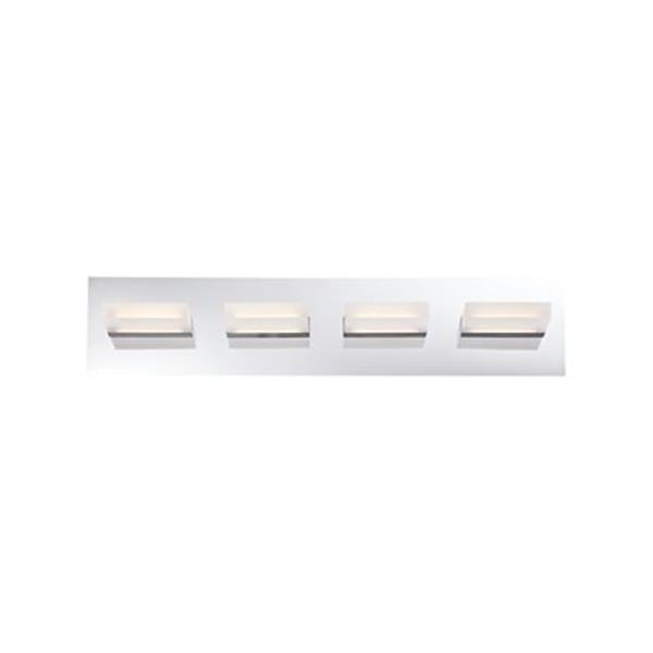 Eurofase Olson Chrome 4-Light LED Bathroom Vanity Light