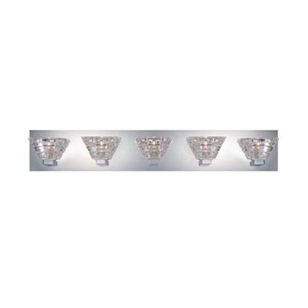 Eurofase Zilli Chrome 5-Light Bathroom Vanity Light