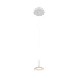 Eurofase Knoll Collection 5-in x 5-in Matte White Mini LED Pendant Light