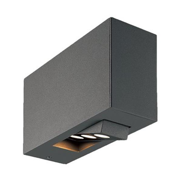 Eurofase Oscar 3-Light LED Outdoor Dark Gray Sconce