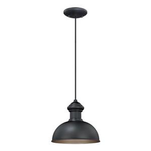 Cascadia Franklin 1-Light Bronze Farmhouse Outdoor Barn Dome Pendant Light