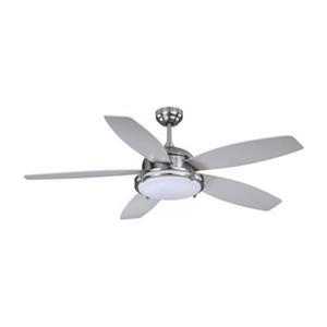 Cascadia Tali LED 52-in Nickel Ceiling Fan with LED with-Light Kit