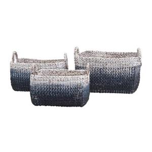 IMAX Worldwide Cascade Woven Water Hyacinth Basket (Set of 3)