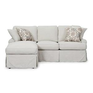 Sunset Trading Horizon Gray Slipcover for T-Cushion Sofa with Chaise