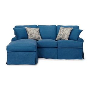 Sunset Trading Horizon Blue Slipcover for T-Cushion Sofa with Chaise