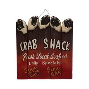 RAM Game Room Products 18-in x 15.50-in Crab Shack Sign