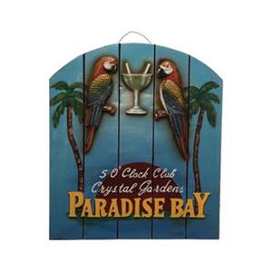 RAM Game Room Products 18-in x 15.50-in Paradise Bay Sign