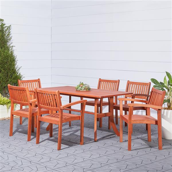 Vifah 7 deals piece dining set