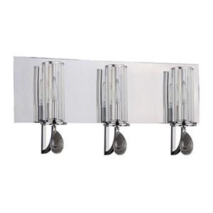 Amlite Lighting Medina Chrome 3-Light Bathroom Vanity Light