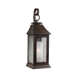 Generation Lighting Shepherd 1-Light 16.5-in Copper Outdoor Sconce