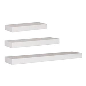 Kiera Grace Maine White Wall Shelves (Set of 3)